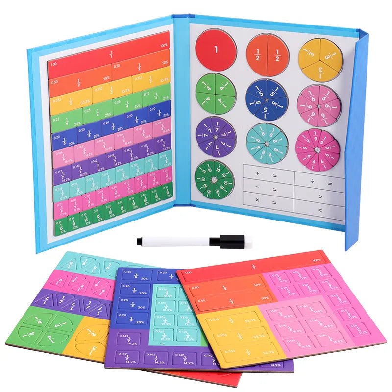 Children Magnetic Fraction Learning Math Toy - Cake Pops Parties