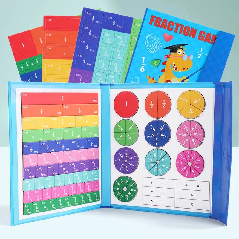 Children Magnetic Fraction Learning Math Toy - Cake Pops Parties