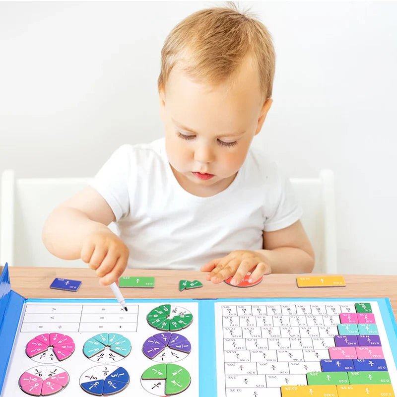 Children Magnetic Fraction Learning Math Toy - Cake Pops Parties