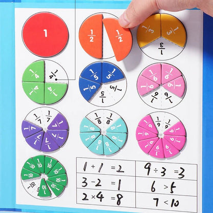 Children Magnetic Fraction Learning Math Toy - Cake Pops Parties