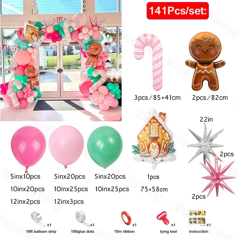 Christmas Balloon Arch Kit - Cake Pops Parties