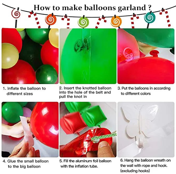 Christmas Balloon Arch Kit - Cake Pops Parties