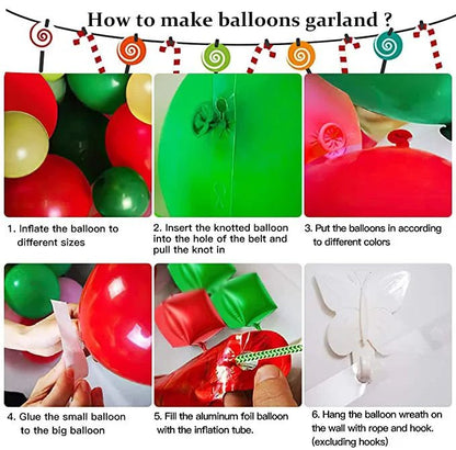 Christmas Balloon Arch Kit - Cake Pops Parties
