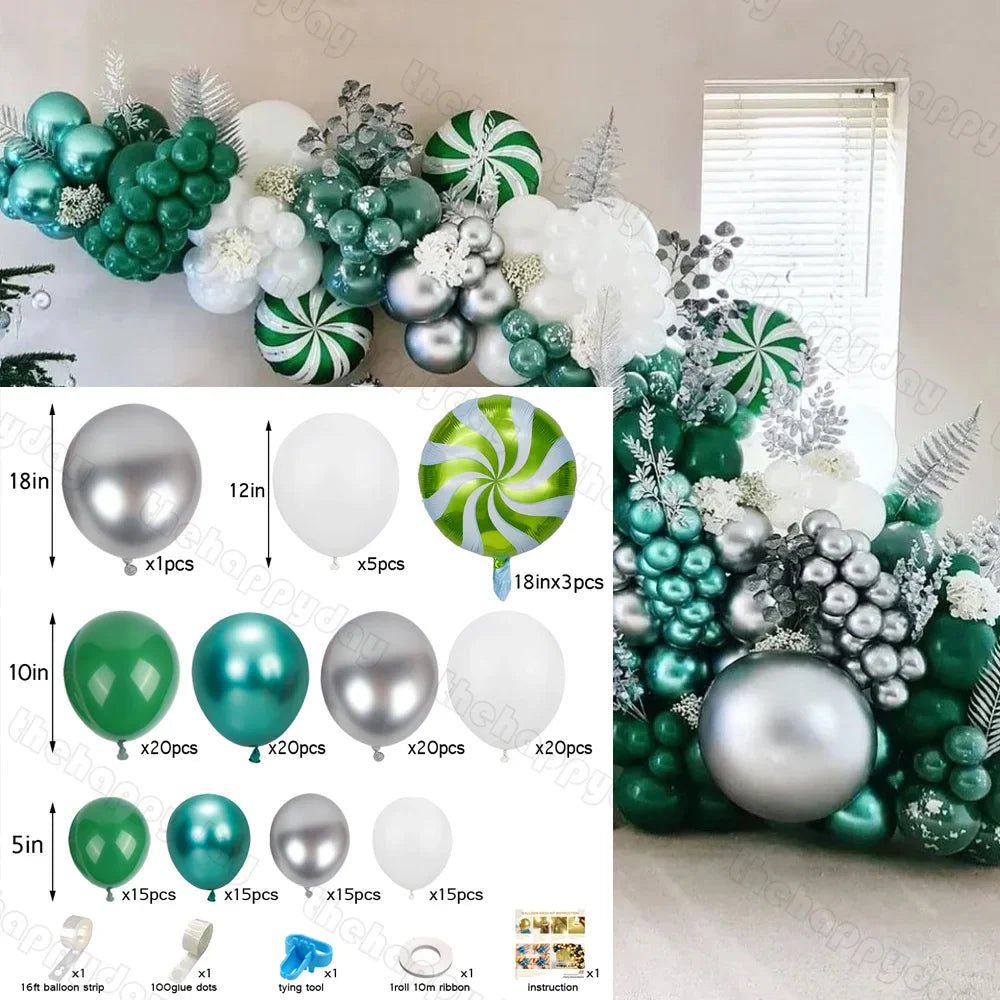 Christmas Balloon Arch Kit - Cake Pops Parties