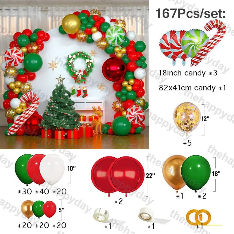 Christmas Balloon Arch Kit - Cake Pops Parties