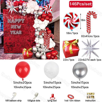 Christmas Balloon Arch Kit - Cake Pops Parties