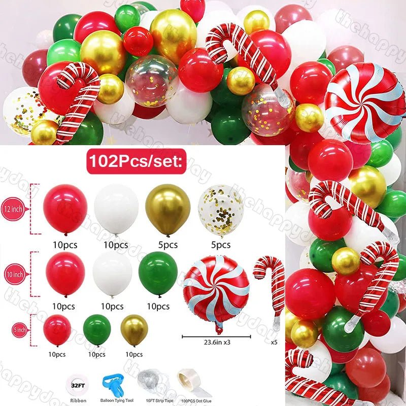 Christmas Balloon Arch Kit - Cake Pops Parties