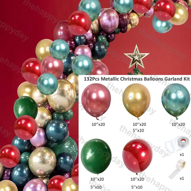 Christmas Balloon Arch Kit - Cake Pops Parties