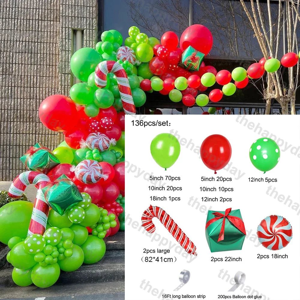 Christmas Balloon Arch Kit - Cake Pops Parties