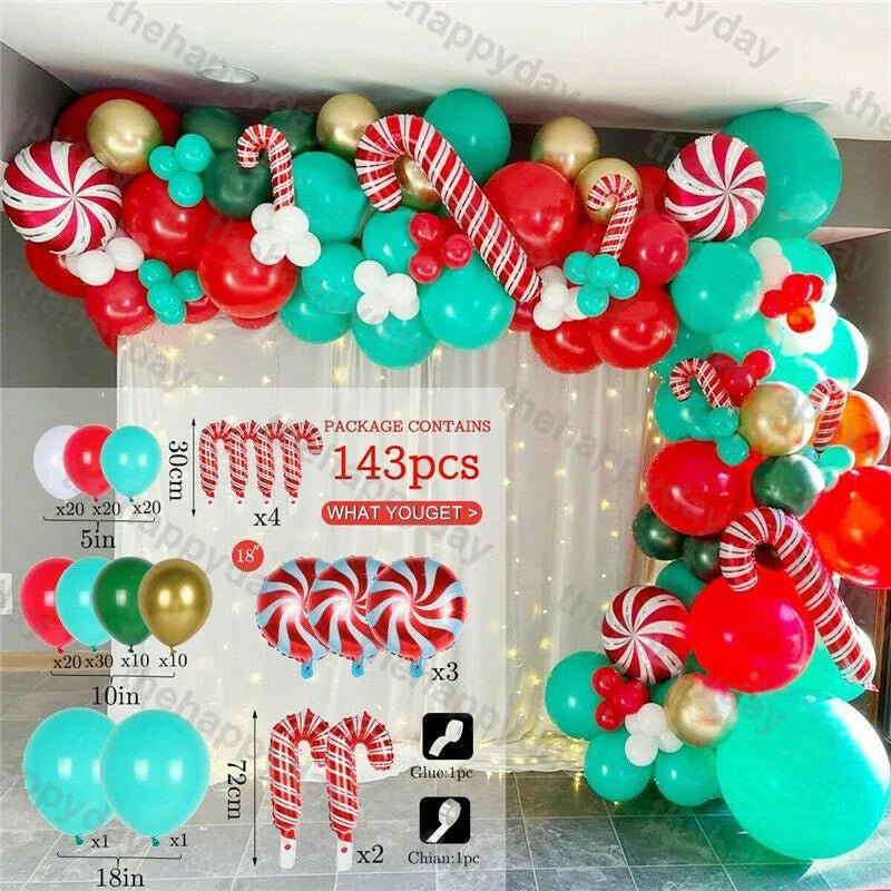 Christmas Balloon Arch Kit - Cake Pops Parties