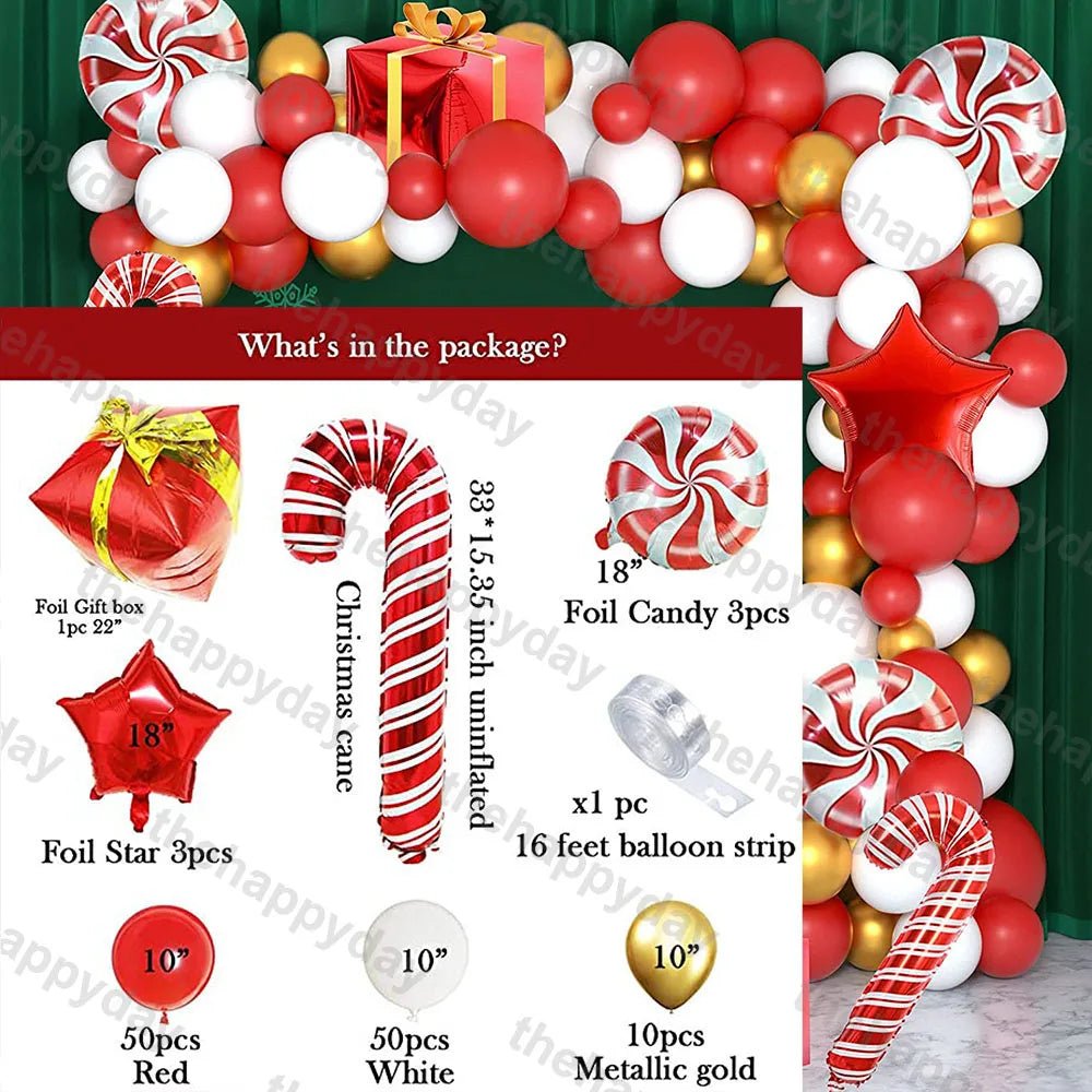 Christmas Balloon Arch Kit - Cake Pops Parties