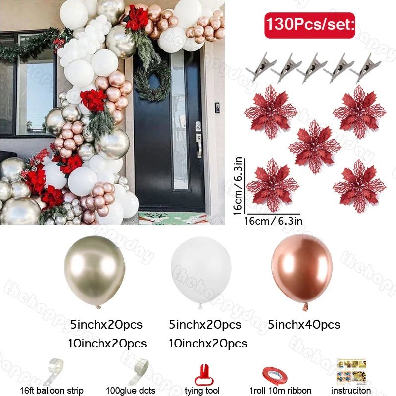 Christmas Balloon Arch Kit - Cake Pops Parties