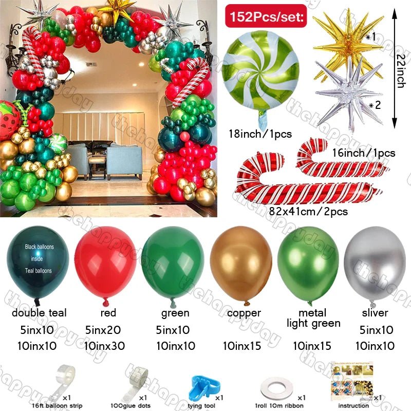 Christmas Balloon Arch Kit - Cake Pops Parties