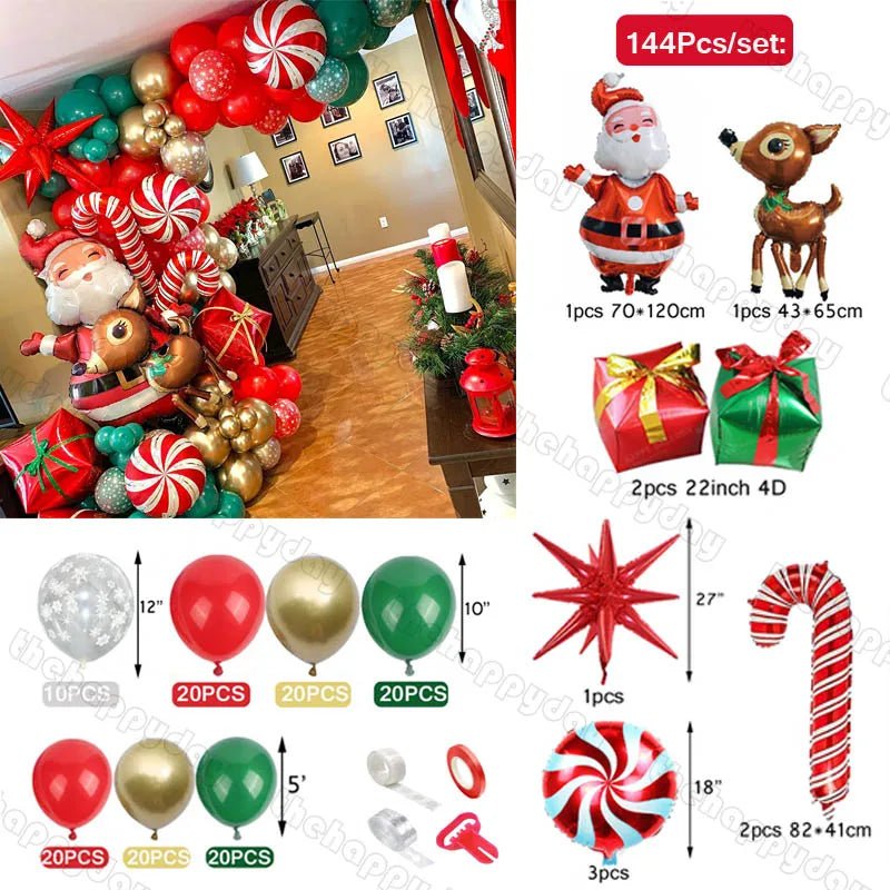 Christmas Balloon Arch Kit - Cake Pops Parties