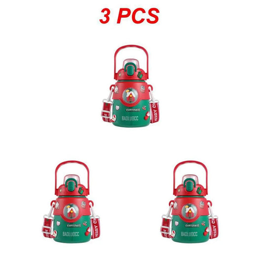 Christmas Children's Stainless Steel Thermos Cup - Cake Pops Parties