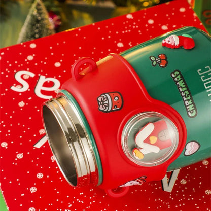 Christmas Children's Stainless Steel Thermos Cup - Cake Pops Parties