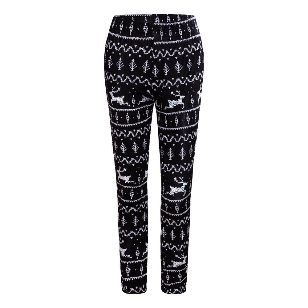 Christmas Costume Slim - fit Printed Trousers - Cake Pops Parties