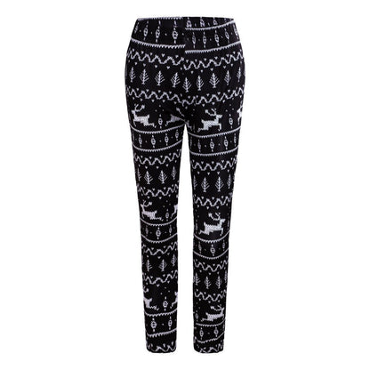 Christmas Costume Slim - fit Printed Trousers - Cake Pops Parties