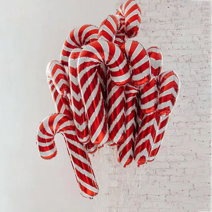Christmas Crutch Foil Balloons - Cake Pops Parties