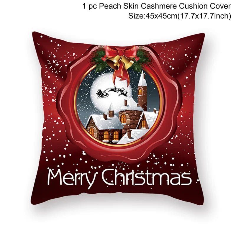 Christmas Cushion Cover - Festive Home Decor - Cake Pops Parties