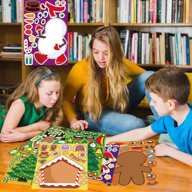 Christmas DIY Puzzle Sticker Set - Cake Pops Parties