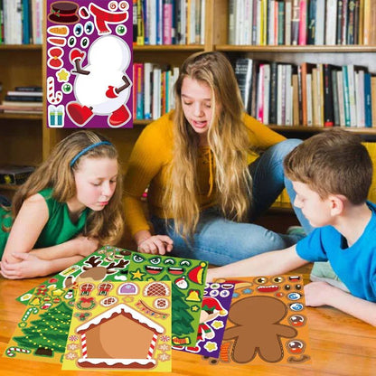 Christmas DIY Puzzle Sticker Set - Cake Pops Parties