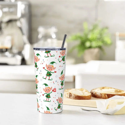 Christmas Elf 20oz Tumbler - Insulated Coffee Mug - Cake Pops Parties