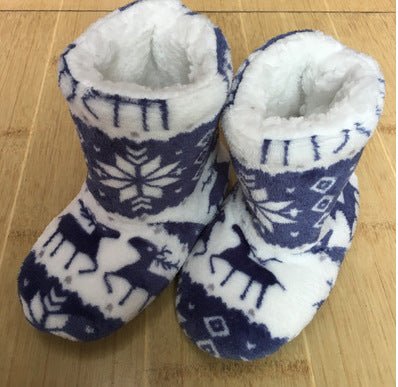 Christmas Elk Plush House Slippers - Cake Pops Parties