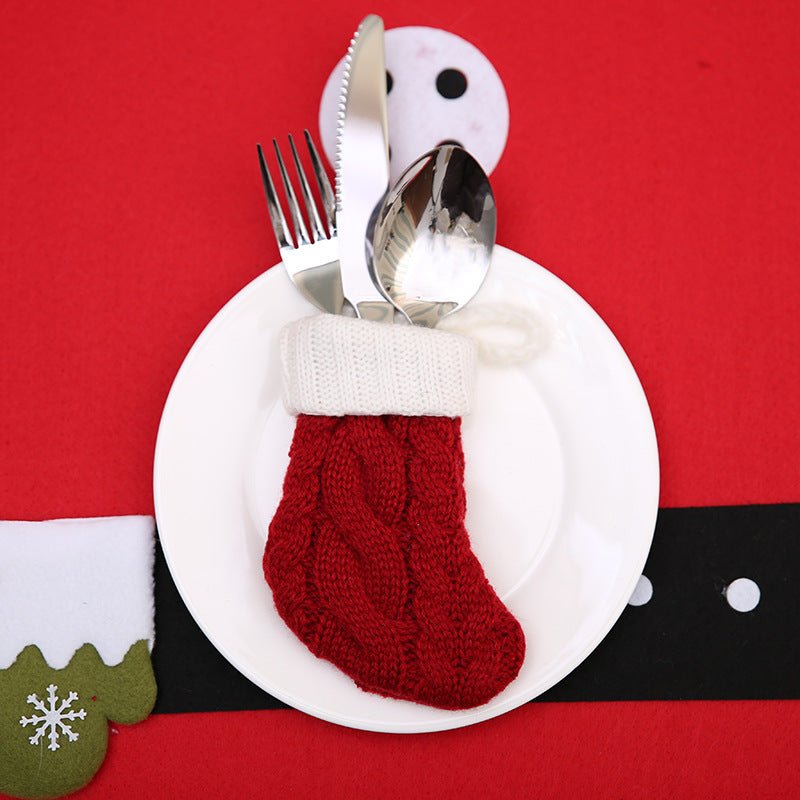 Christmas Fork Bags - Xmas Cutlery Holder - Cake Pops Parties