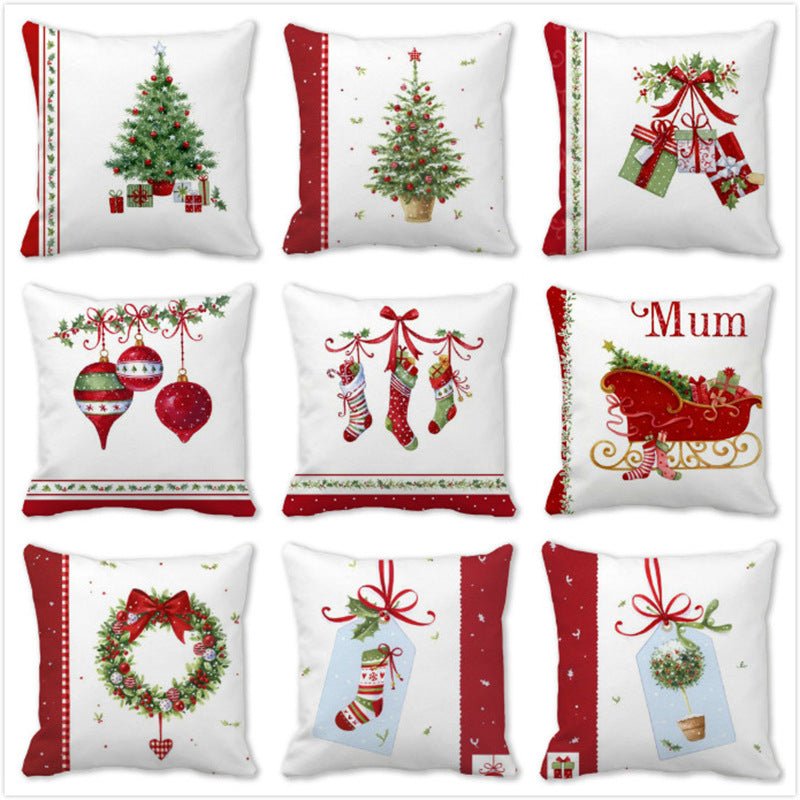Christmas Gift Garland Peach Pillowcase - Cake Pops Parties