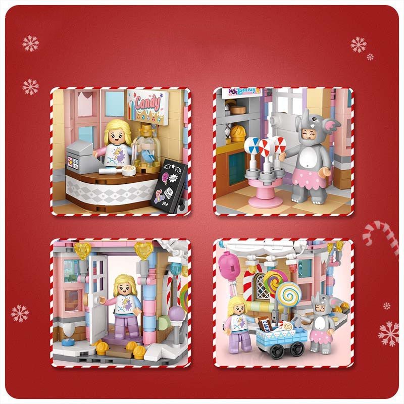 Christmas Gift Puzzle Building Blocks - Cake Pops Parties