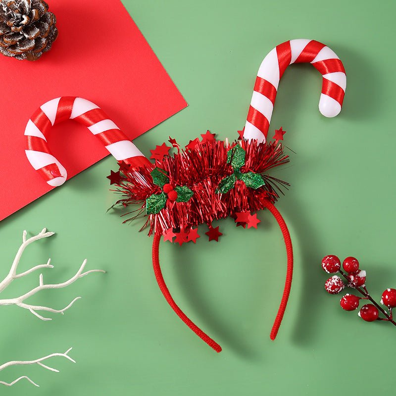 Christmas Glowing Headband - Festive Holiday Hair Accessory - Cake Pops Parties