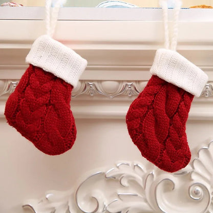 Christmas Knit Socks Cutlery Holders 8pcs - Cake Pops Parties