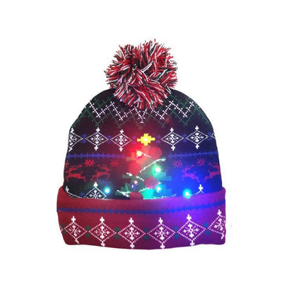 Christmas Knitted Hat with Fur Ball - Cake Pops Parties