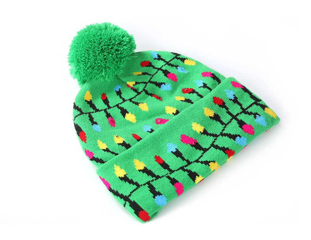 Christmas Knitted Hat with Fur Ball - Cake Pops Parties