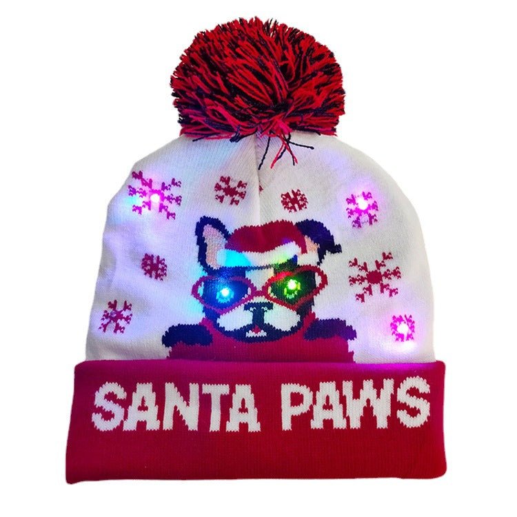 Christmas Knitted Hat with Fur Ball - Cake Pops Parties