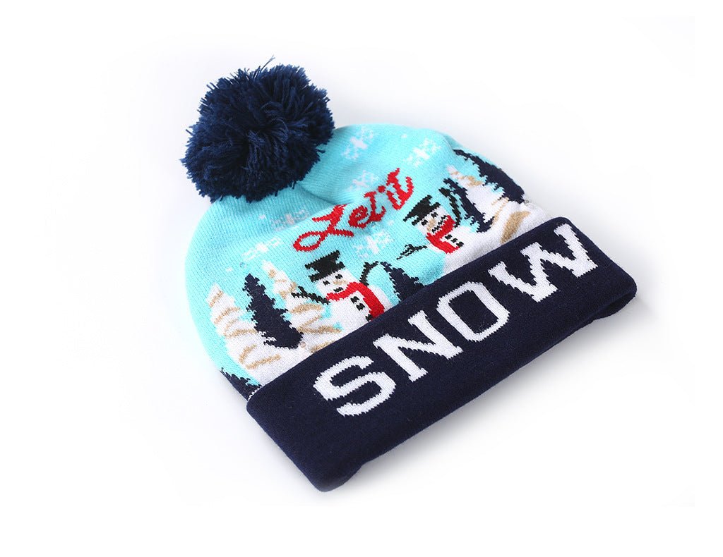 Christmas Knitted Hat with Fur Ball - Cake Pops Parties
