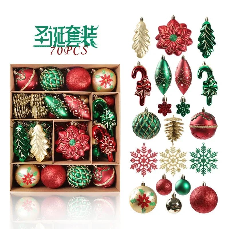 Christmas Ornaments Set - 70pcs - Cake Pops Parties