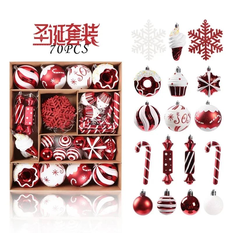 Christmas Ornaments Set - 70pcs - Cake Pops Parties
