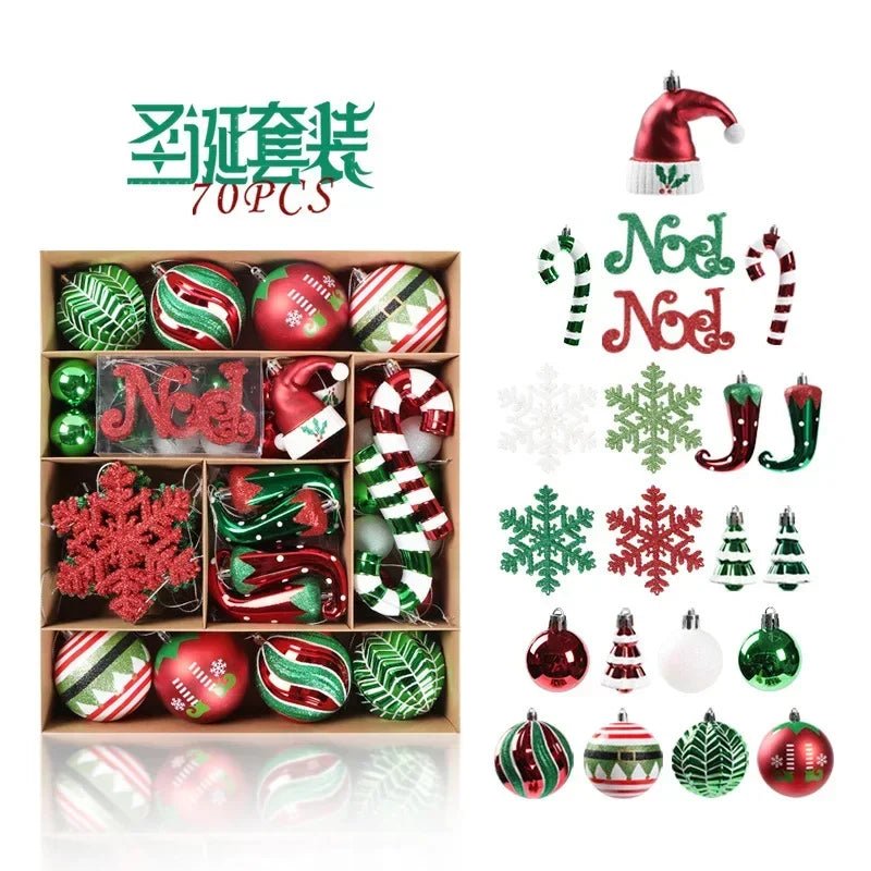 Christmas Ornaments Set - 70pcs - Cake Pops Parties
