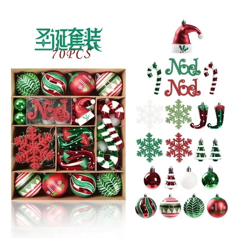 Christmas Ornaments Set - 70pcs - Cake Pops Parties