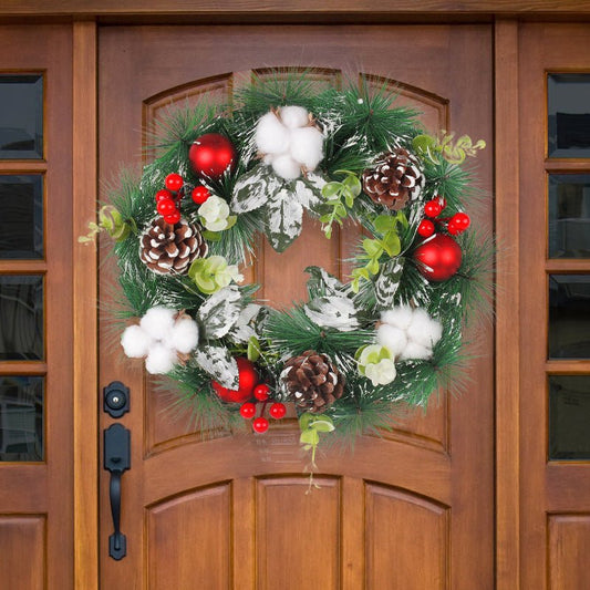 Christmas Pinecone Wreath Decoration - Cake Pops Parties