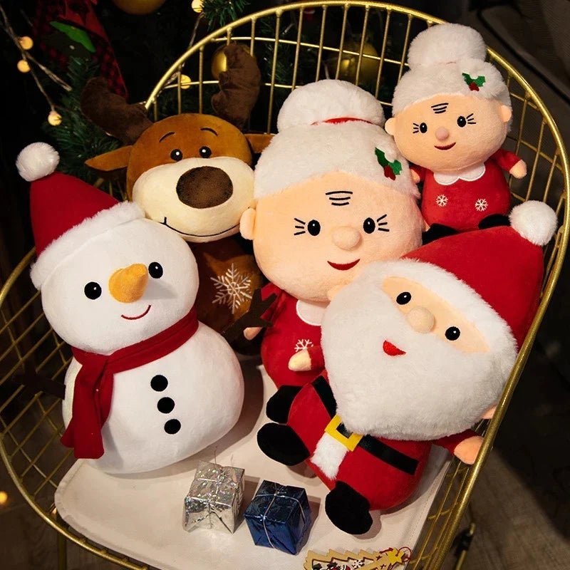 Christmas Plush Toy Set - Santa, Elk, Snowman - Cake Pops Parties