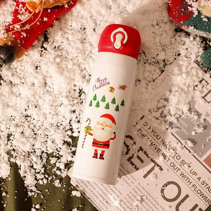 Christmas Stainless Steel Vacuum Water Bottle - Cake Pops Parties