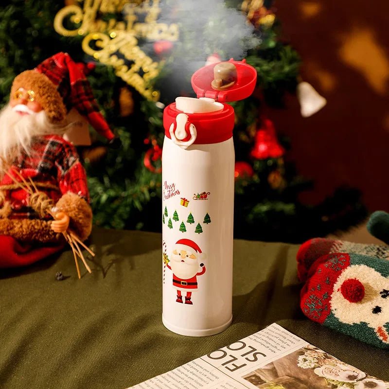 Christmas Stainless Steel Vacuum Water Bottle - Cake Pops Parties