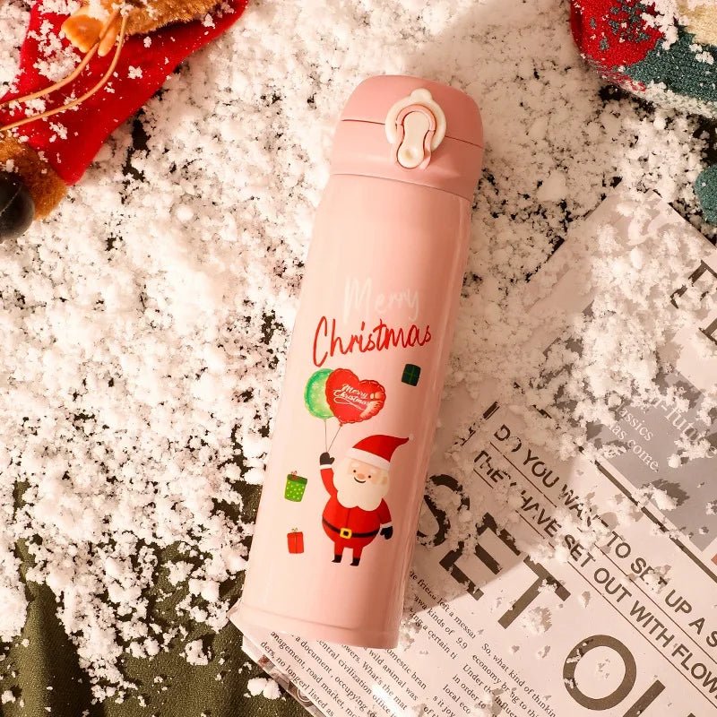 Christmas Stainless Steel Vacuum Water Bottle - Cake Pops Parties