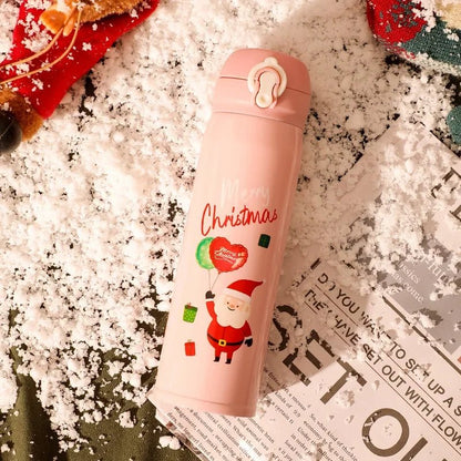Christmas Stainless Steel Vacuum Water Bottle - Cake Pops Parties
