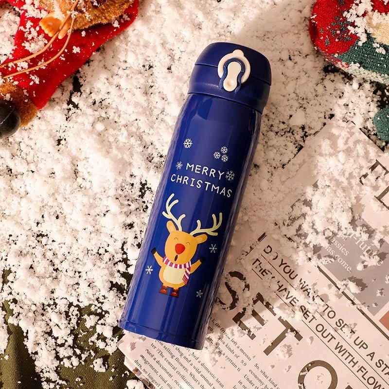 Christmas Stainless Steel Vacuum Water Bottle - Cake Pops Parties