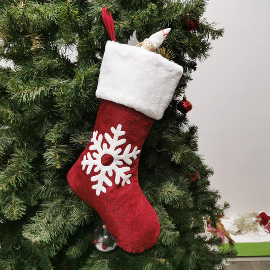 Christmas Stockings Gift Bag Red Hemp Elk - Cake Pops Parties