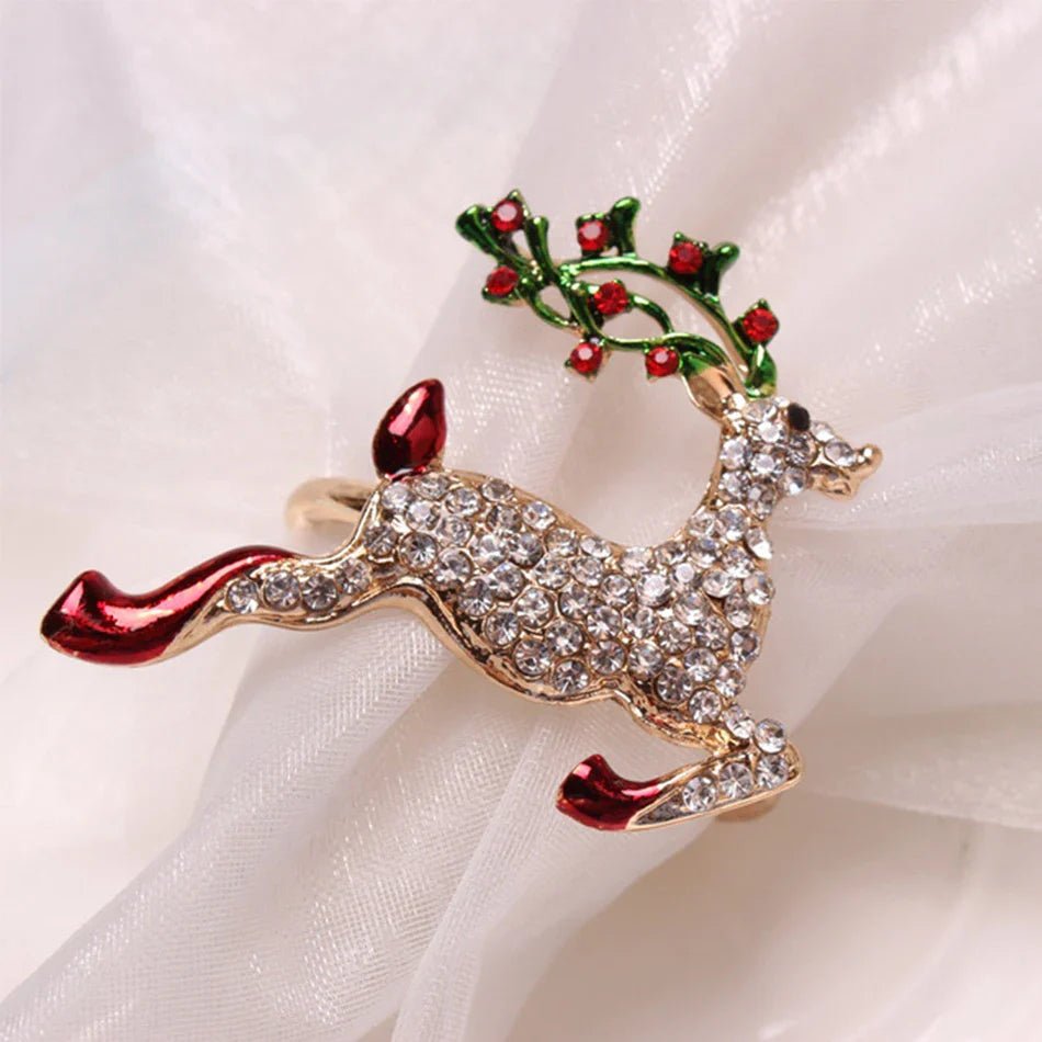 Christmas Tree Napkin Rings Set - Cake Pops Parties